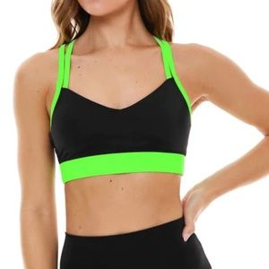 Brand new KDEER cross cross bra in like green